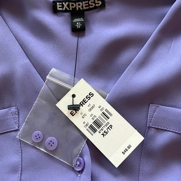 Express portofino top. Pastel purple/lilac. Size XS. NWT. - Picture 4 of 4
